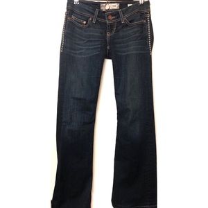 BKE Stella Flare Dark Blue Rinse Jeans